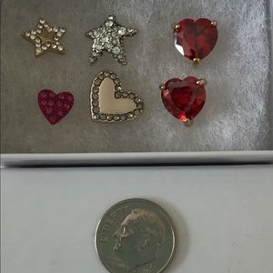 3 Pair of Betsey Johnson Dainty Earrings